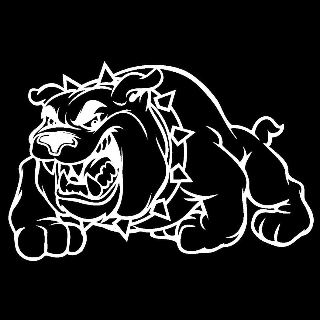 Яростный бульдог Декор капот боковая виниловая наклейка графическая хобби на