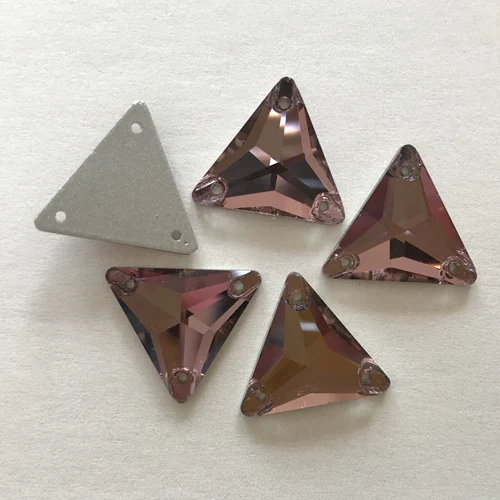 Light Smoked Topaz YANRUO 3270 треугольник DIY Швейные Хрустальные Стразы шьют на бусины из камня и стекла Стразы с плоской задней частью для одежды - Цвет: Light Smoked Topaz