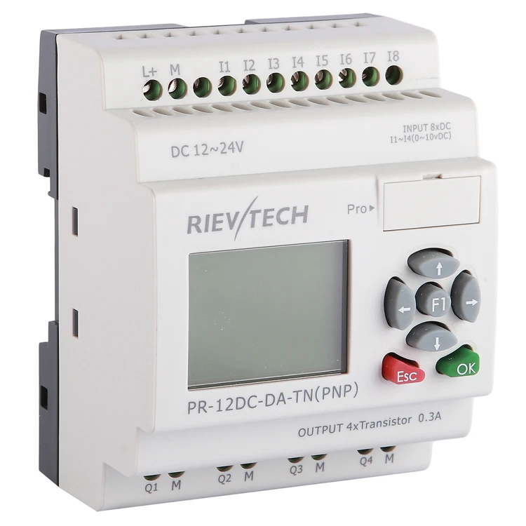 RIEVTECH 8 входов и 4 выхода транзисторов программируемое реле PR-12DC-DA-TN | Компьютеры