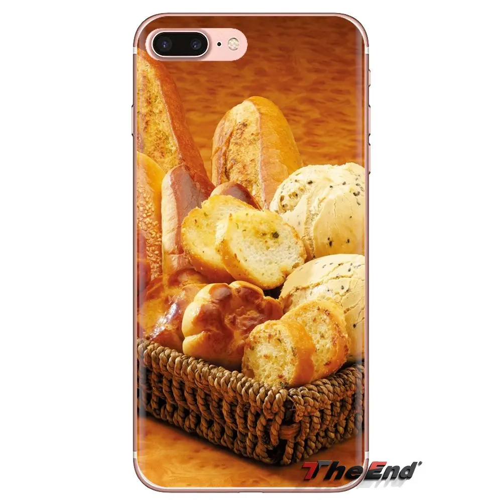 Soft Transparent Shell Covers For iPod Touch Apple iPhone 4 4S 5 5S SE 5C 6 6S 7 8 X XR XS Plus MAX Food Wallpaper Bread Baking |