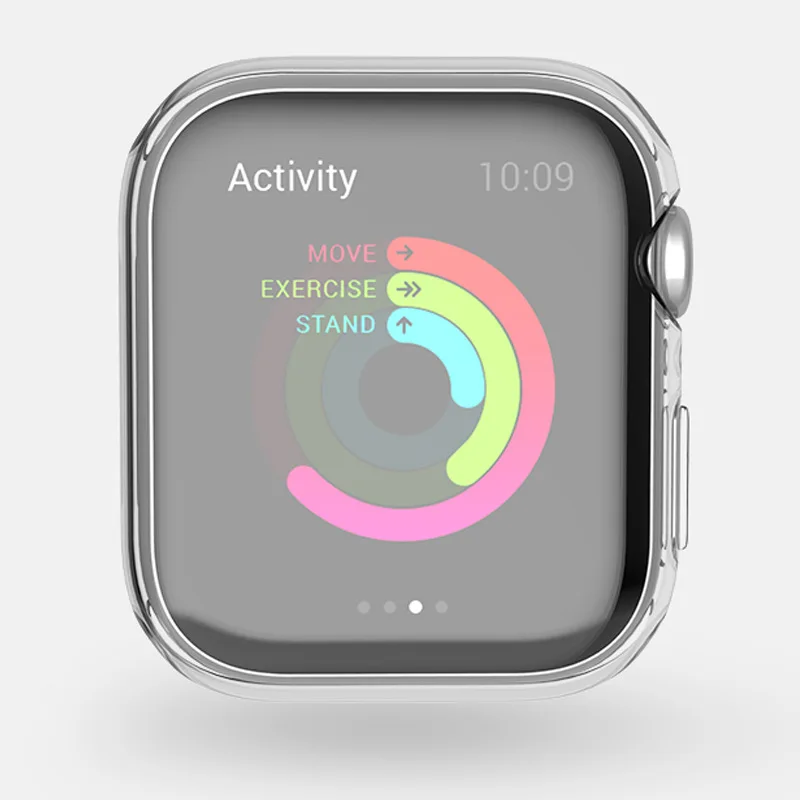 Leecnuo защитный чехол для Apple Watch 4, 40 мм, 44 мм, прозрачный ТПУ защитный чехол для экрана, полный чехол для iWatch 1, 2, 3, 38 мм, 42 мм