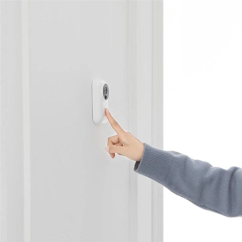 Xiaomi Mijia дверной звонок 720P IR двухстороннее аудио видео Обнаружение движения AI идентификация лица SMS Push домофон облачная система хранения