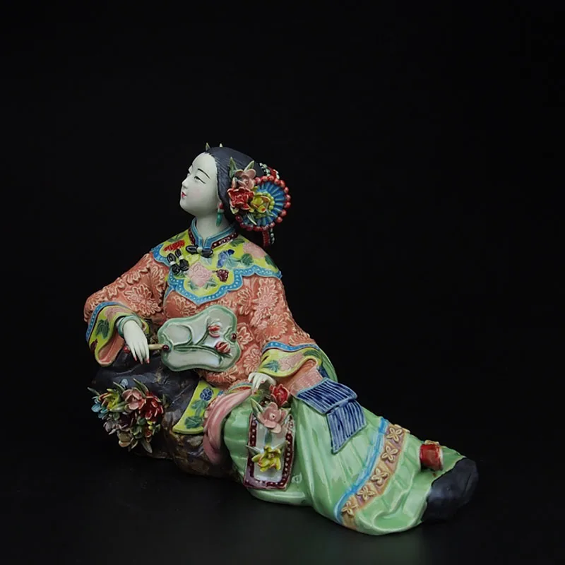 Фарфоровая керамическая традиционная китайская женская статуэтка для народного