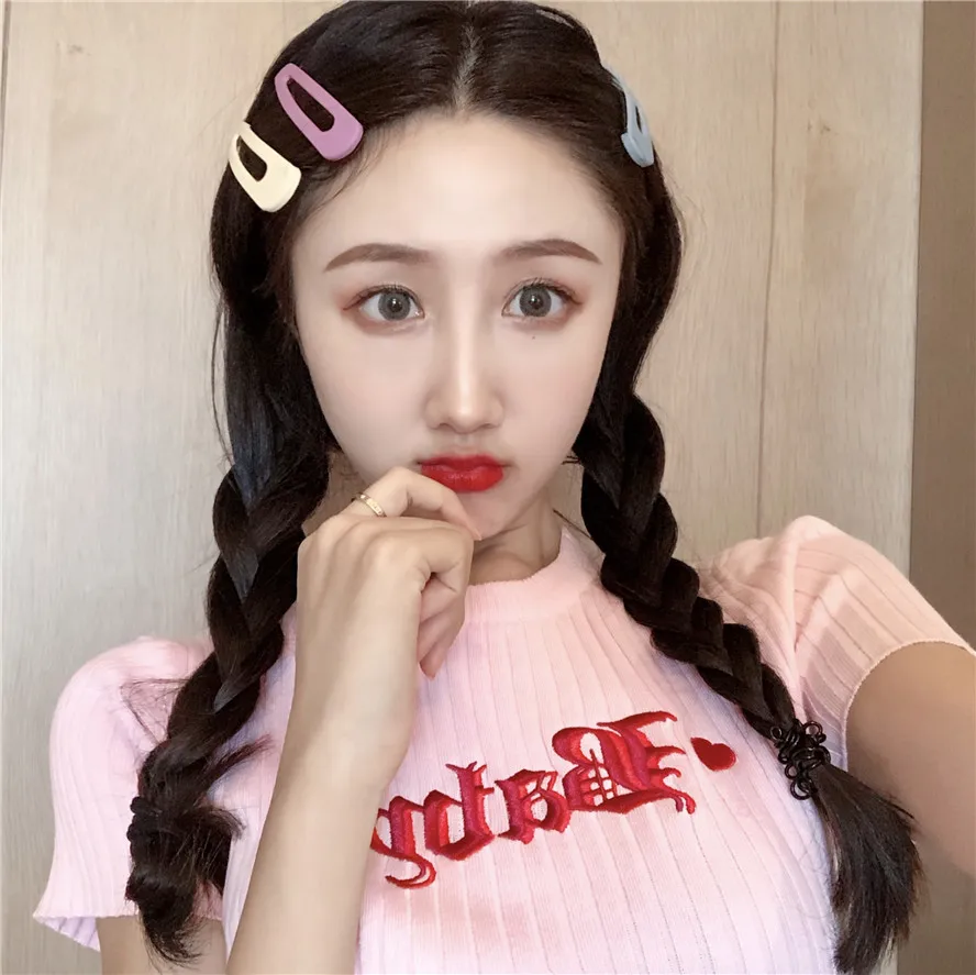 Трикотажные короткие футболки для женщин коллекция 2018 года тянущиеся тонкие