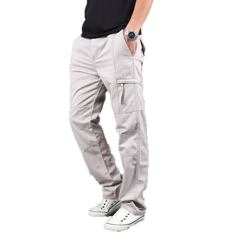 

Летние мужские военные тактические брюки мужские брюки хлопковые комбинезоны повседневные Прямые брюки тренд мульти-карман уличные брюки