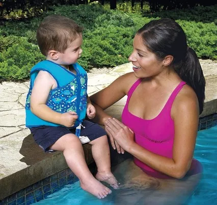 Детский спортивный купальный костюм жилет для плавания с ремнем безопасности