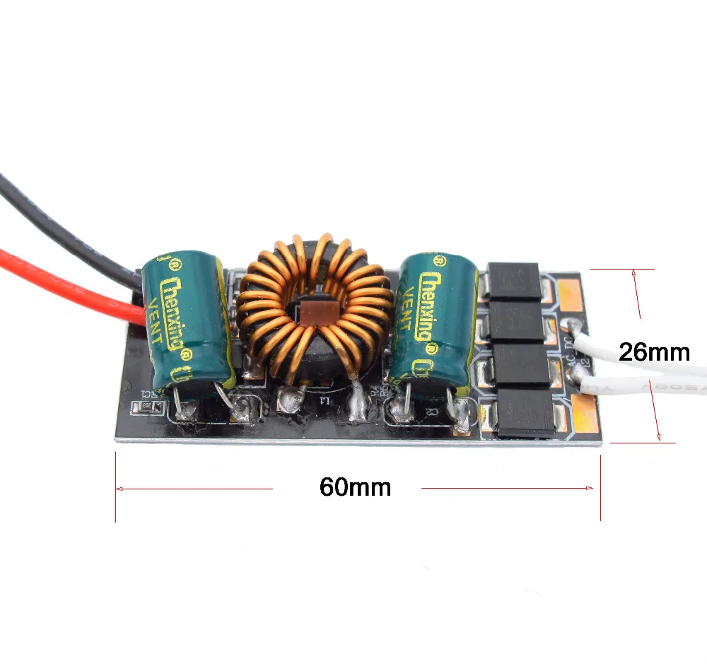 Jiaderui 10 шт. Вход AC/DC 12 V-24 V DC/DC, 12 Вт, 15 Вт, 18 Вт, 20 Вт, Светодиодный драйвер адаптер для светодиодный автомобильный светильник ing лодка светильник на солнечной батарее