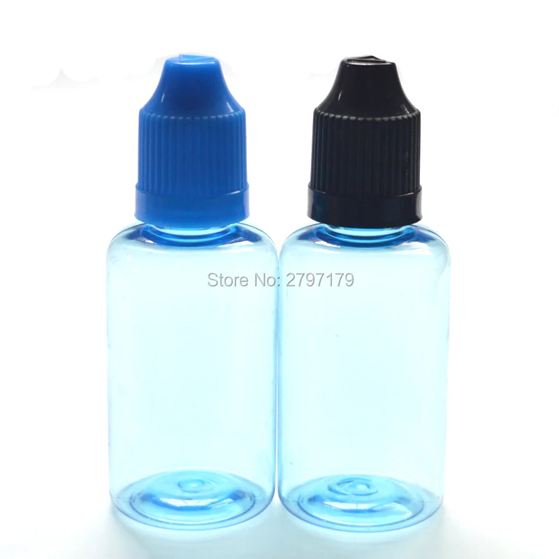 1 шт. E-liquid 30 мл PET пластиковая синяя бутылка с защитой от детей и длинным