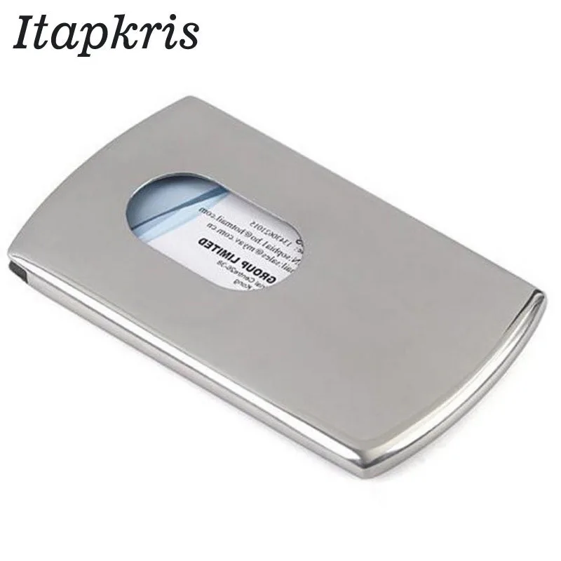 Itapkris, мужской алюминиевый кредитный держатель для карт, Женский чехол для визиток, высокое качество, металлический автобус, банк, ID карты, Rfid кошелек