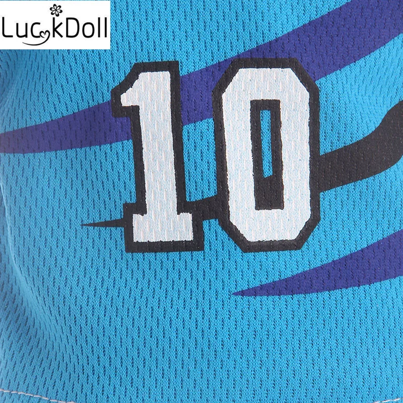 LUCKDOLL модный новый ярко синий футбольный костюм 18 дюймов Logan Doll одежда аксессуары