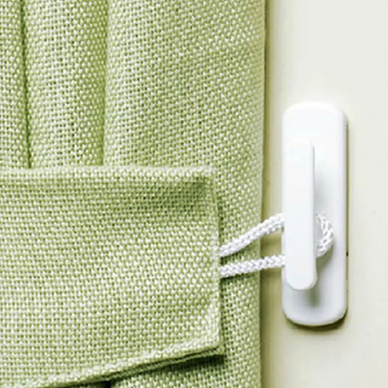 2pcs/set Durable Paste Type Curtain Hook Curtains Fixed Strong Adhesive Key Home | Дом и сад