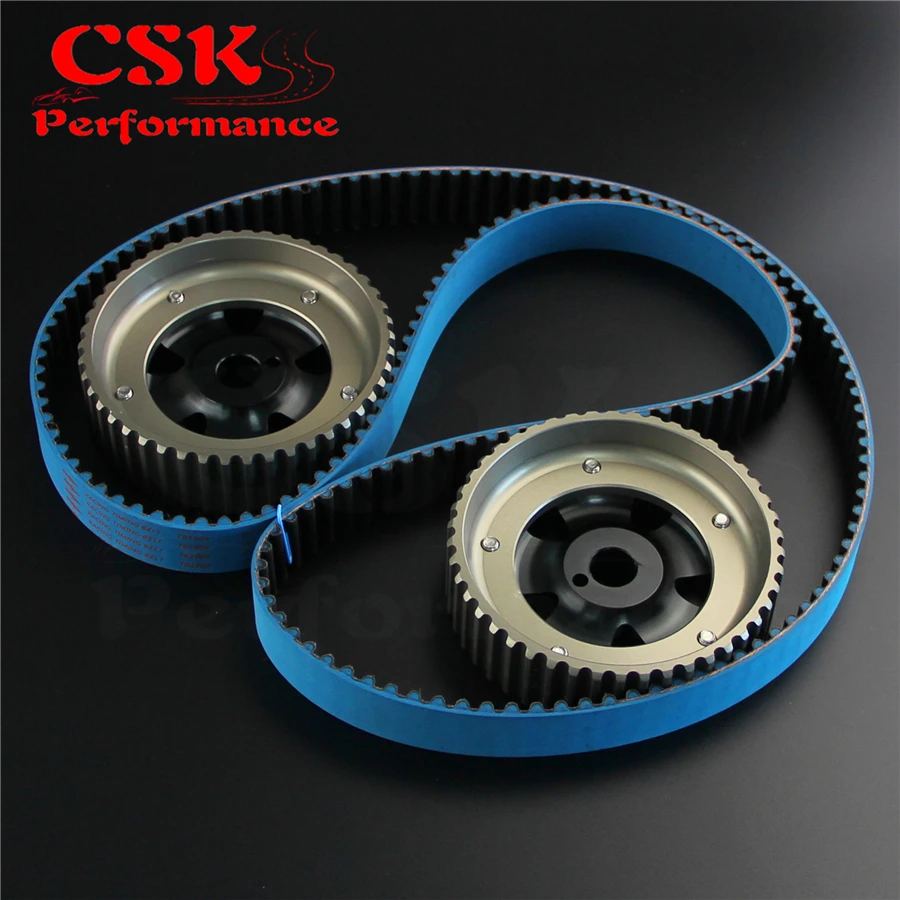 Гоночный Ремень ГРМ + регулируемый вал шестерни кулачка подходит для 86 93 Toyota Corolla