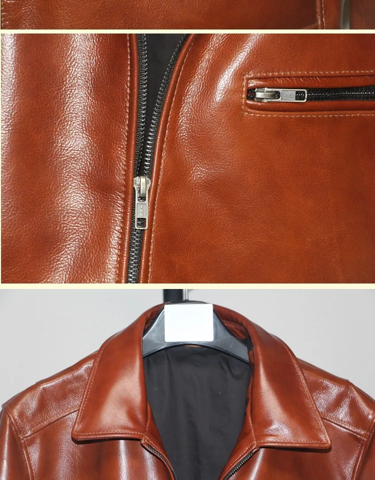 Newest fashion Luxury man's genuine leather coat natural cowhide jacket for male plus big large oversize xxxxxl 3xl 4xl 5xl