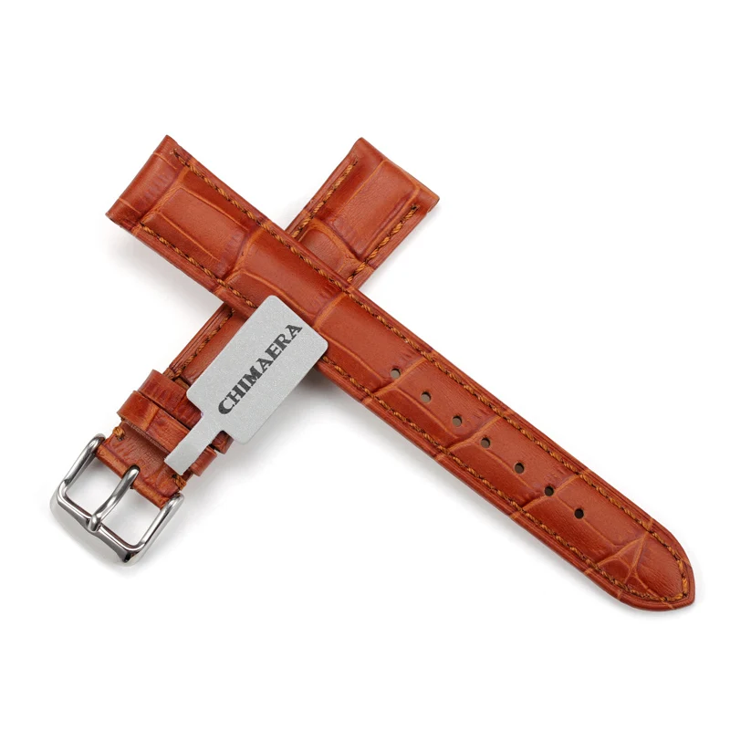 CHIMAERA 14 мм 16 ремешок для часов из натуральной кожи Breitling Tissot Omega Seiko | Наручные часы