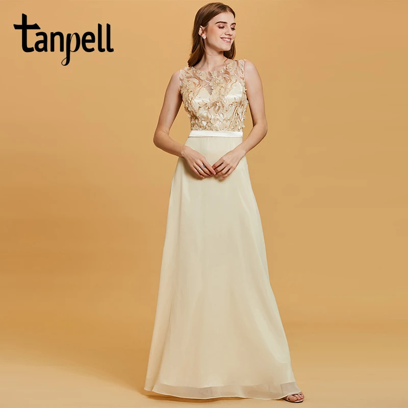 Вечернее платье Tanpell с блестками цветочным принтом без рукавов ТРАПЕЦИЕВИДНОЕ
