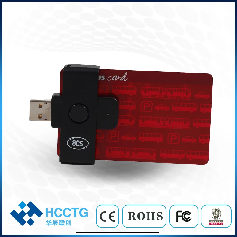 Считыватель смарт карт портативный USB 2 0 с полной скоростью считыватель