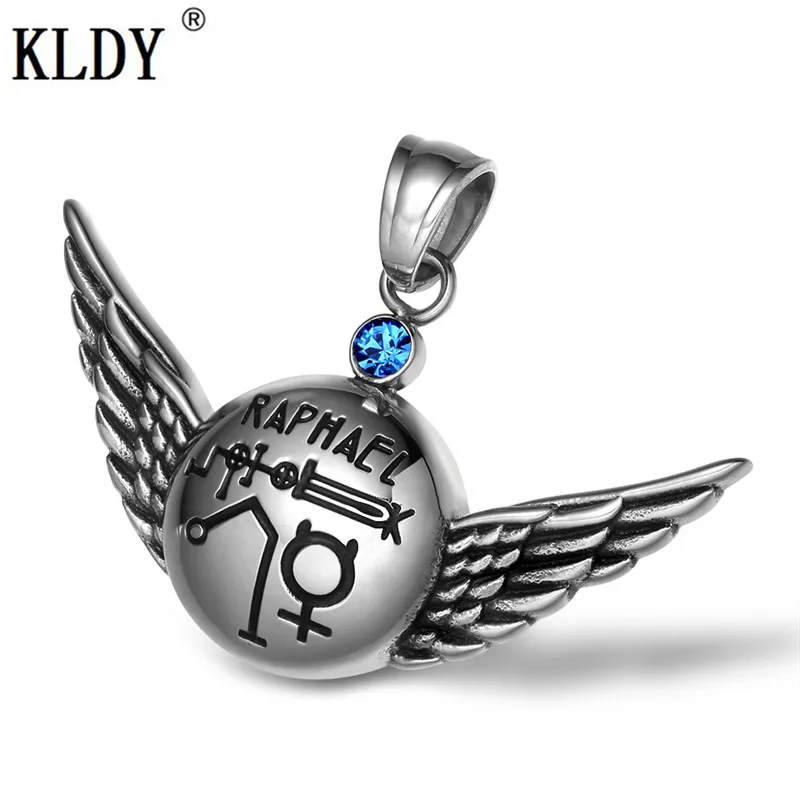 Волшебные планетарные силы из нержавеющей стали Archangel Raphael крылья ангела