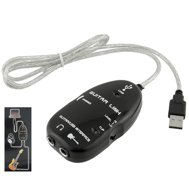 Larryjoe гитарный кабель аудио USB адаптер интерфейса для MAC/PC Аксессуары записи
