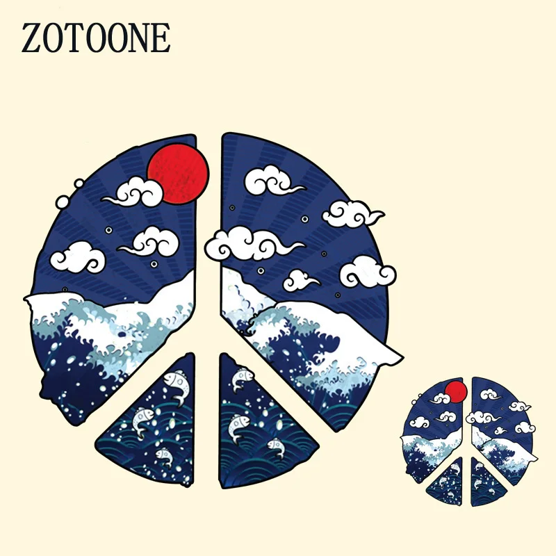 Вышитые нашивки ZOTOONE сделай сам для одежды термоклейкие футболок аппликация