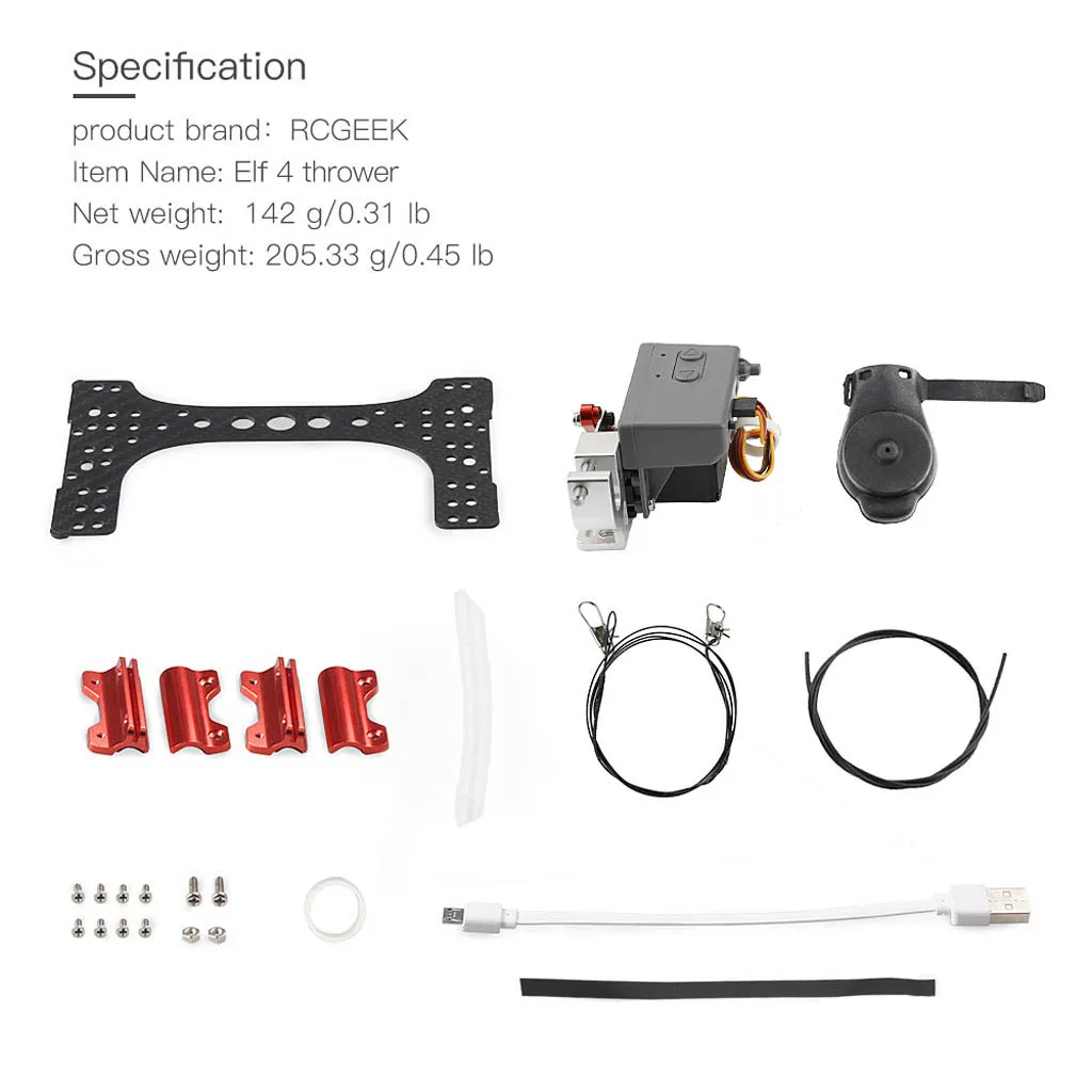 Dron remoto RC, accesorios de dispositivo de ca&iacute;da de aire, cebo de pesca, propuesta de boda, Dron, dispositivo de entrega para DJI Phantom 4-4