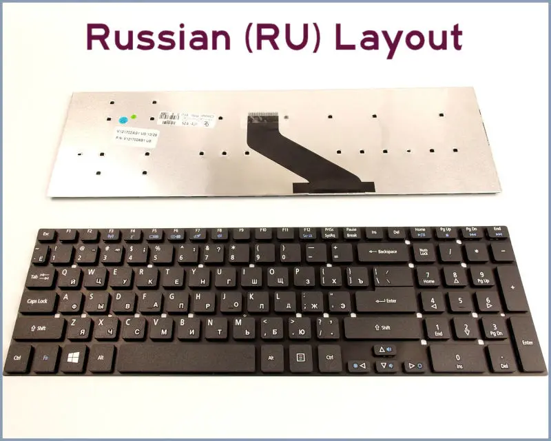 New Keyboard RU Russian Version for Gateway NV55S05u NV55S04u NV55S03u NV55S02u NV57H10h NV57H06H NV57H14H NV75S Laptop