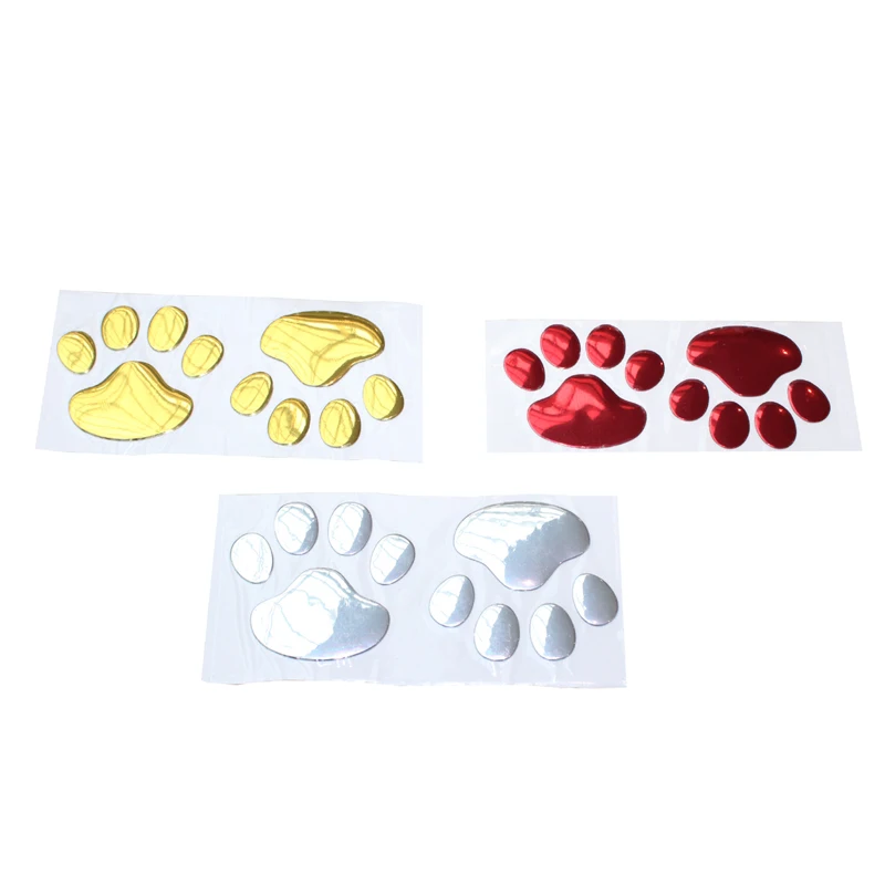 

Car Sticker 3d Stereo Personalized Car Stickers pvc patch Bear Paw Patch Decals 2pcs Per Set