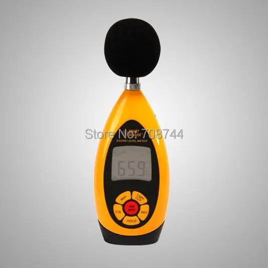 Measuring Range 30-130dB Capacitance Microphone AR854 Handheld Digital Noise Sound Level Meter Tester |