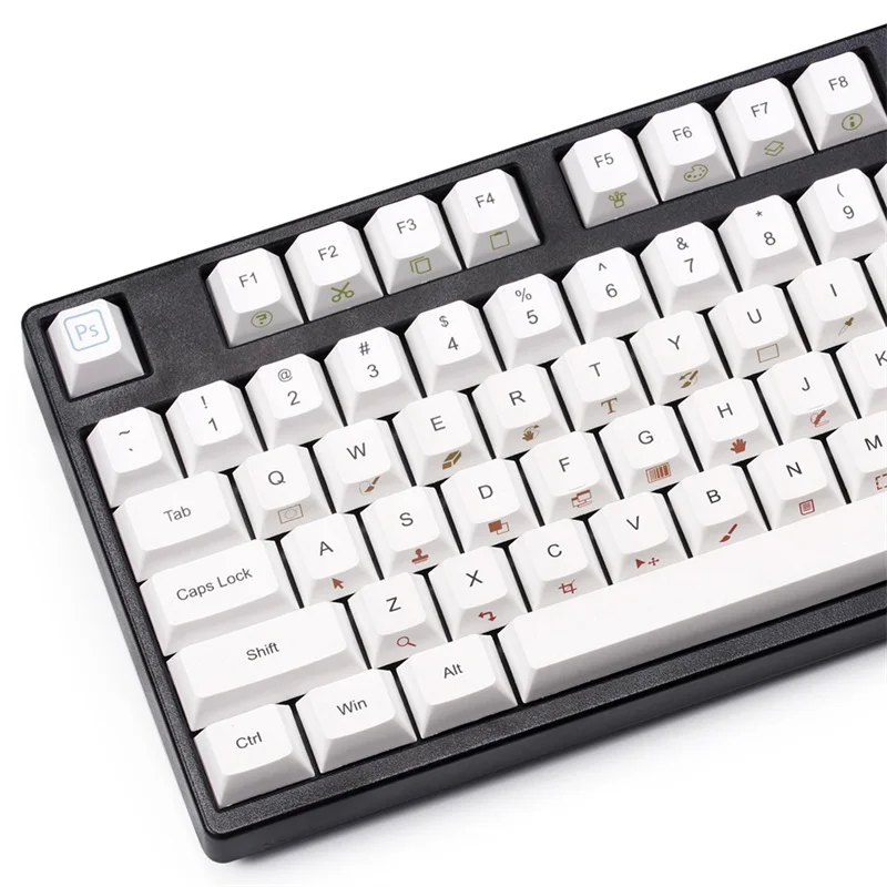 Фотошоп keycaps краска ПОДБИТАЯ вишня профиль для cherry mx механическая клавиатура ANSI