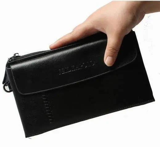 Новинка известный бренд Для мужчин сумка клатч из натуральной кожи кошелек