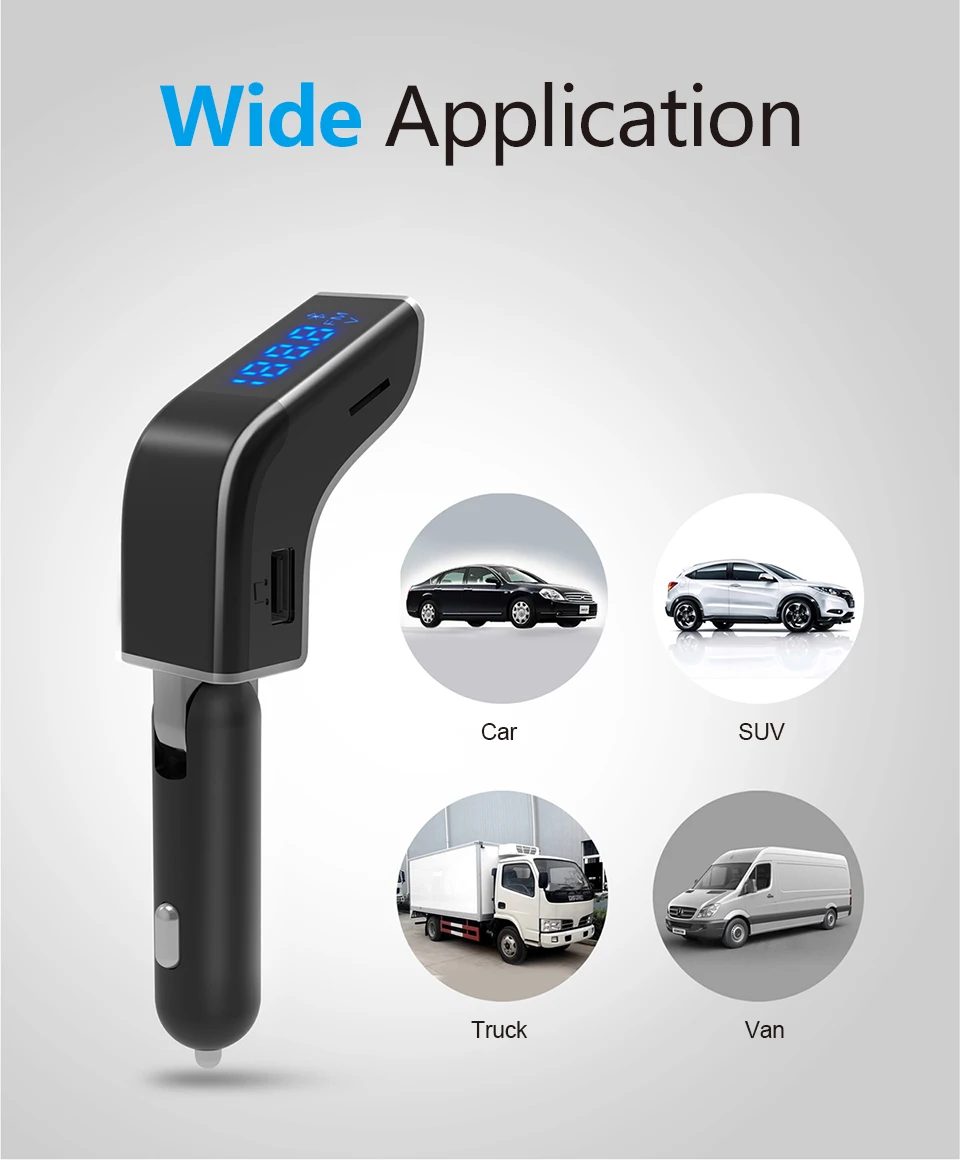 FM передатчик Bluetooth автомобильный комплект MP3-плеер светодиодный двойной USB 4.1A автомобиля зарядное устройство напряжение дисплей Micro SD TF воспроизведения музыки