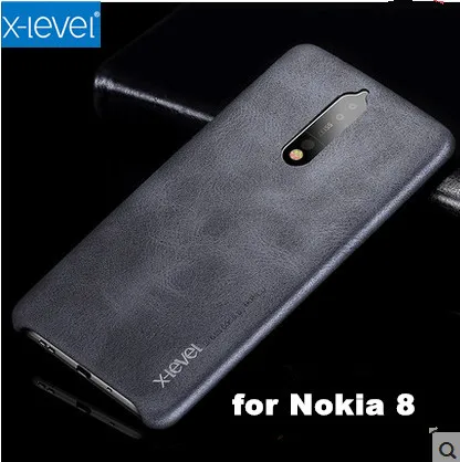 Х-уровневый Роскошный Ретро Чехол из искусственной кожи для Nokia 8 задняя крышка