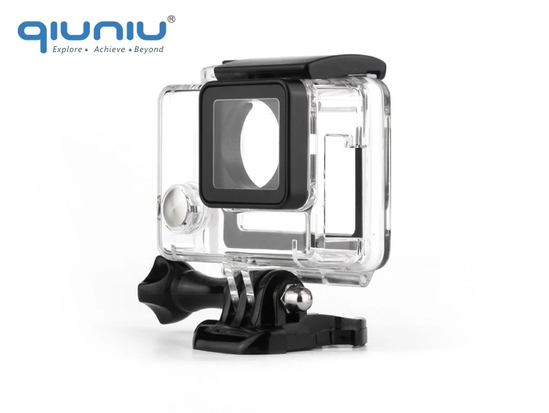 Чехол каркас QIUNIU для GoPro Hero 4 защитный чехол с боковым открыванием 3 + аксессуары