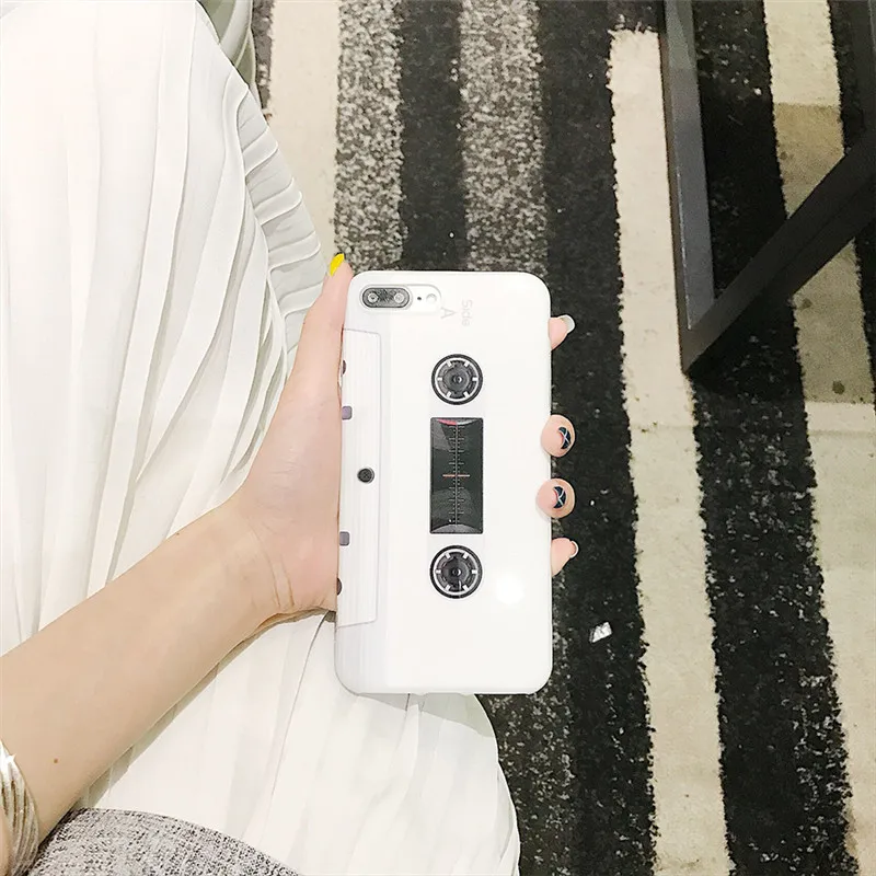 Ретро музыка магнитная лента чехол для телефона Iphone X Xr Xs Max Мягкая силиконовая