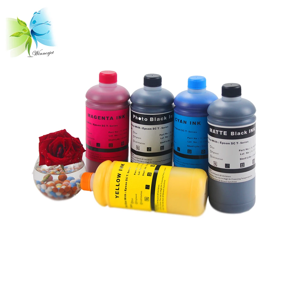 Пигментные чернила Winnerjet на водной основе для принтера Epson Sure Color T3000 T5000 T7000 T3070 T5070