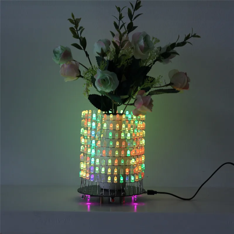 Светодиодный RGB светильник Dream Circle DIY Kit модуль музыкального спектра 8х32