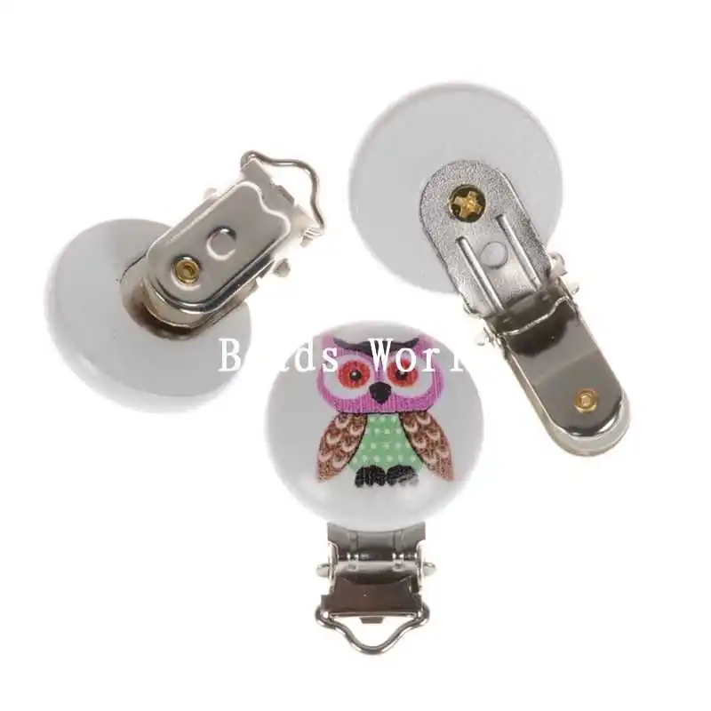 5 шт. высокое качество белый круглый деревянный детская пустышка на цепочке с