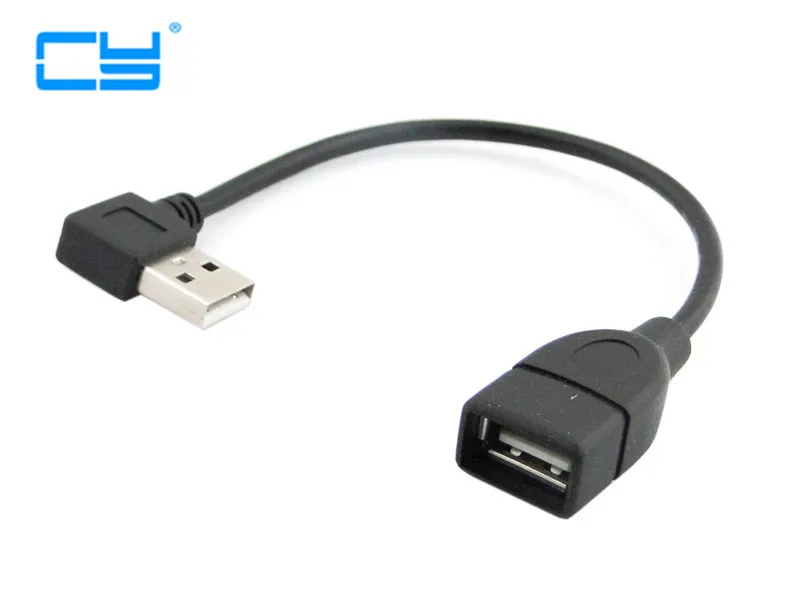 USB 2 0 90 градусов удлинитель адаптер с конвертером кабель типа A прямым углом 20 см 40