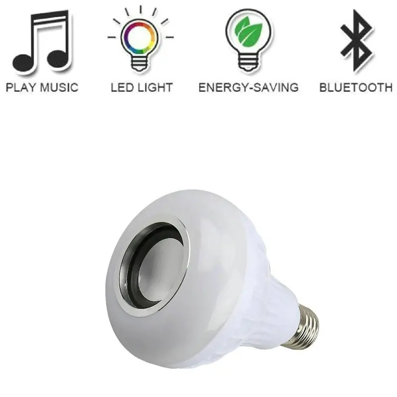 E27 LED RGB Bubble Bluetooth музыкальная лампа 12 Вт 7 видов цветов светодиодный светильник
