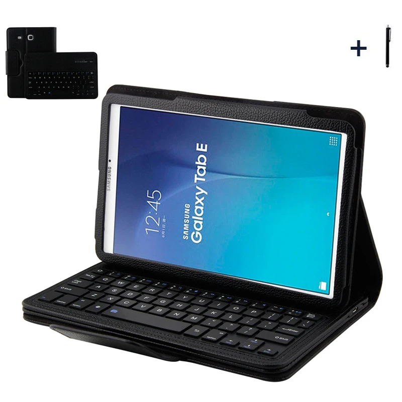 Для Samsung Galaxy Tab E 9 6 беспроводной Bluetooth чехол с клавиатурой для планшета T560 кожаный