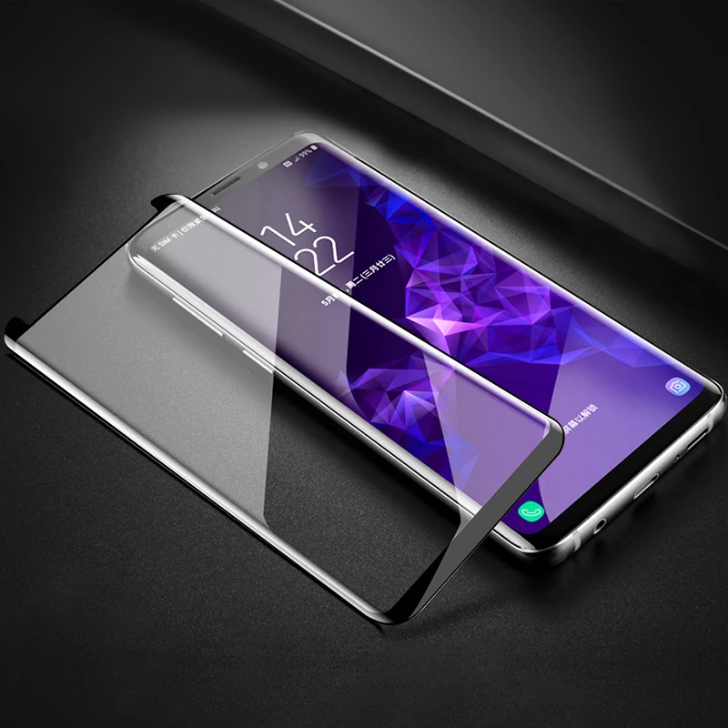 3D полный клей 9H закаленное стекло для samsung Galaxy S8 S9 Plus S8Plus S9Plus Note 8 9 защитный чехол для экрана