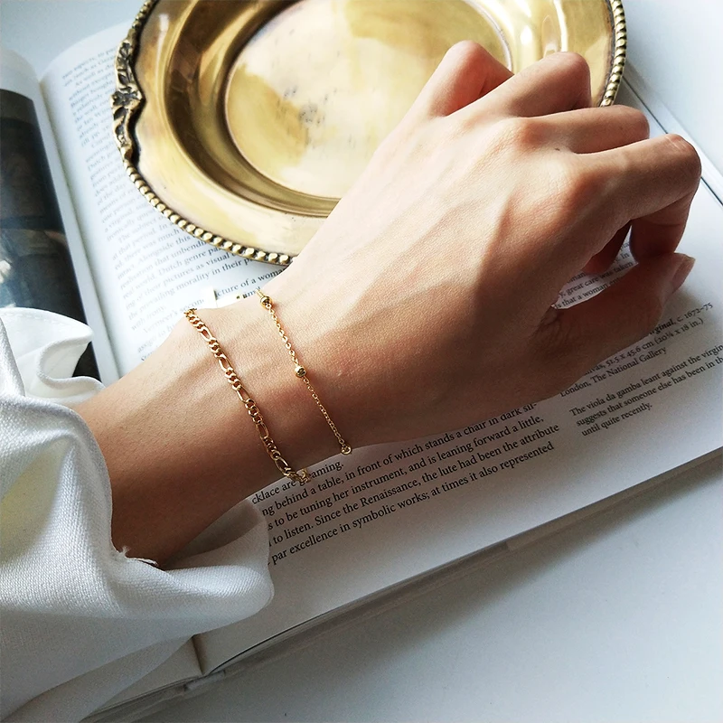 100% 925 silver double link bracelet Personality mix match for women fashion jewelry banquet wedding anniversary | Украшения и