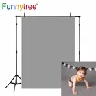 Фон Funnytree для фотосъемки светло-серый однотонный фон для фотосъемки новорожденных на день рождения Фотофон обои