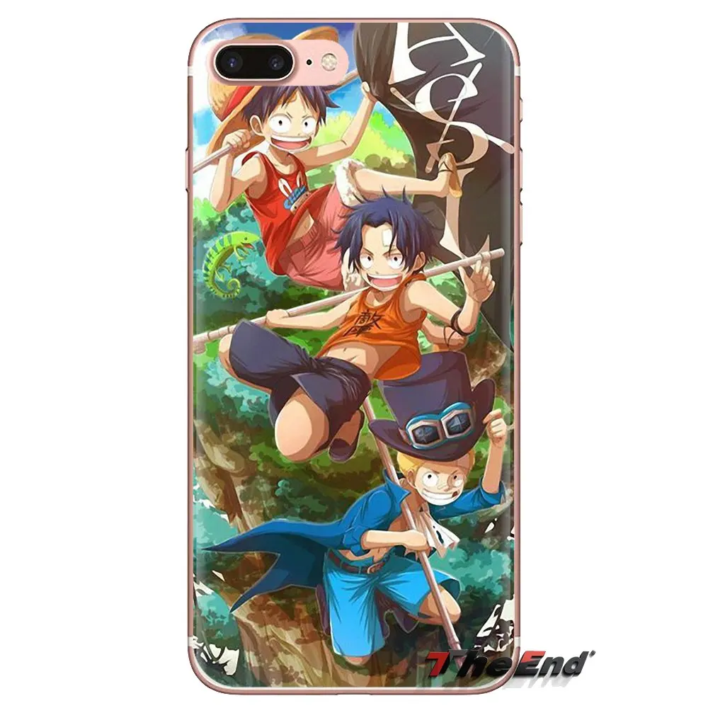 For Huawei Mate Honor 4C 5C 5X 6X 7 7A 7C 8 9 10 8C 8X 20 Lite Pro One Piece Portgas D. Ace Luffy Transparent Soft Cases Covers |