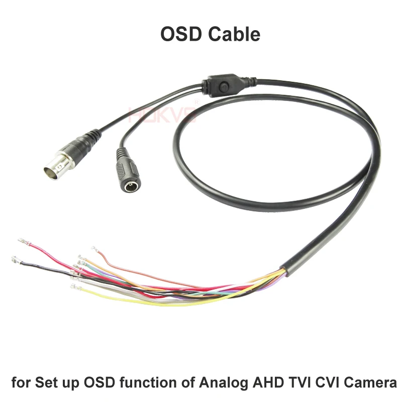 Hokvs OSD кабель Кнопка меню джойстик хвост линия для AHD TVI CVI коаксиальный аналоговые