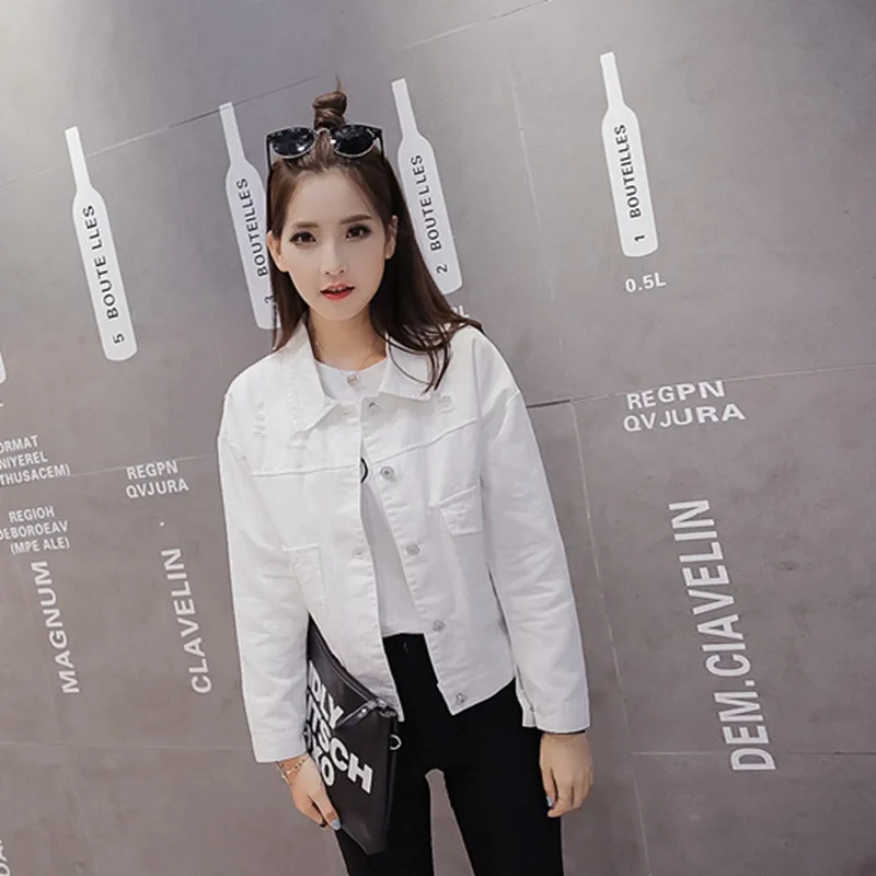 

Spring and Autumn Women Jacket Long-sleeved Fashion Thin Short Jacket Solid color Short Jacket Female