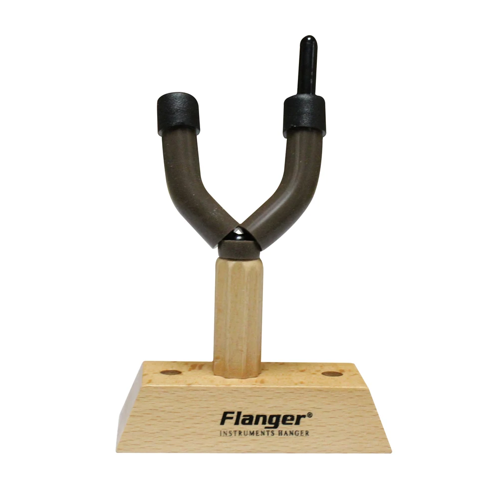 

Flanger Hardwood Violin Hanger Wall Mount with Bow Holder Protective Pad