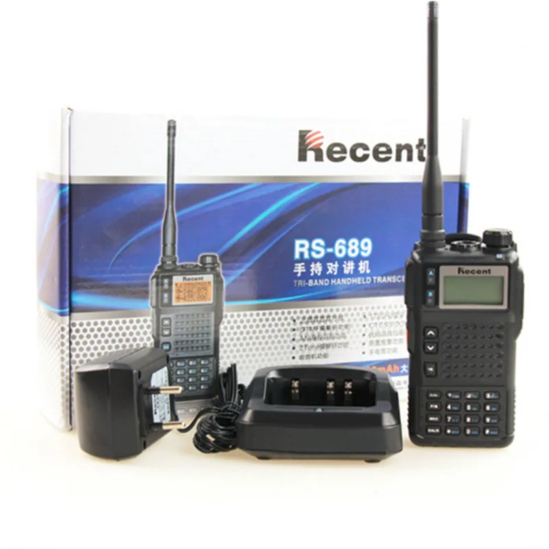 Новый двойной Дисплей/режим ожидания 10 Вт RS 689 иди и болтай Walkie Talkie “иди