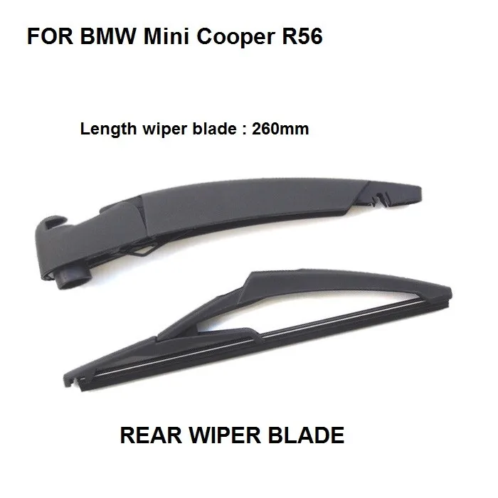 

For BMW Mini Cooper R56 Hatchback Rear Wiper Arm & Blade 2006-2013 New Set