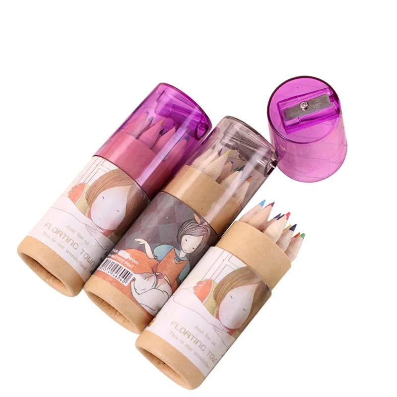 Kawaii girl 12 цветов Цветные карандаши primascolor карандаш креативные канцелярские для