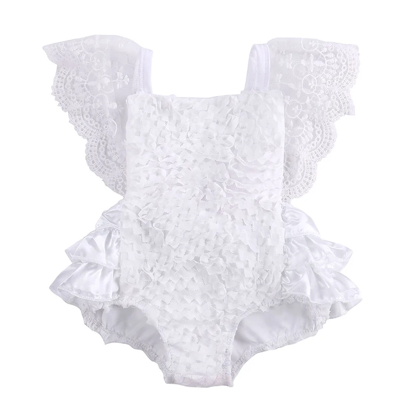 Комбинезон кружевной с открытой спиной на возраст 0 18 месяцев|lace romper|newborn babyrompers